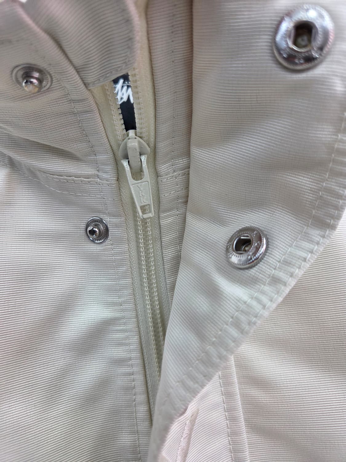 XS 스투시 후드 바람막이 아이보리 자켓 상품이미지7