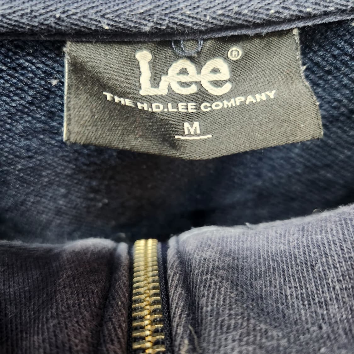 Lee 리 로고자수 반집업 맨투맨 M(XL) 남여공용 상품이미지6