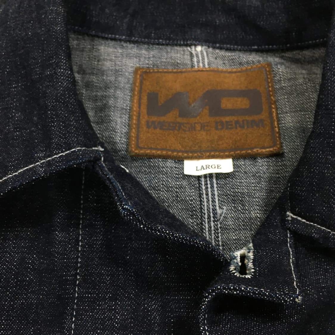 투티/0332 WEST SIDE 데님 흑청 자켓 생지 아우터 상의 상품이미지5