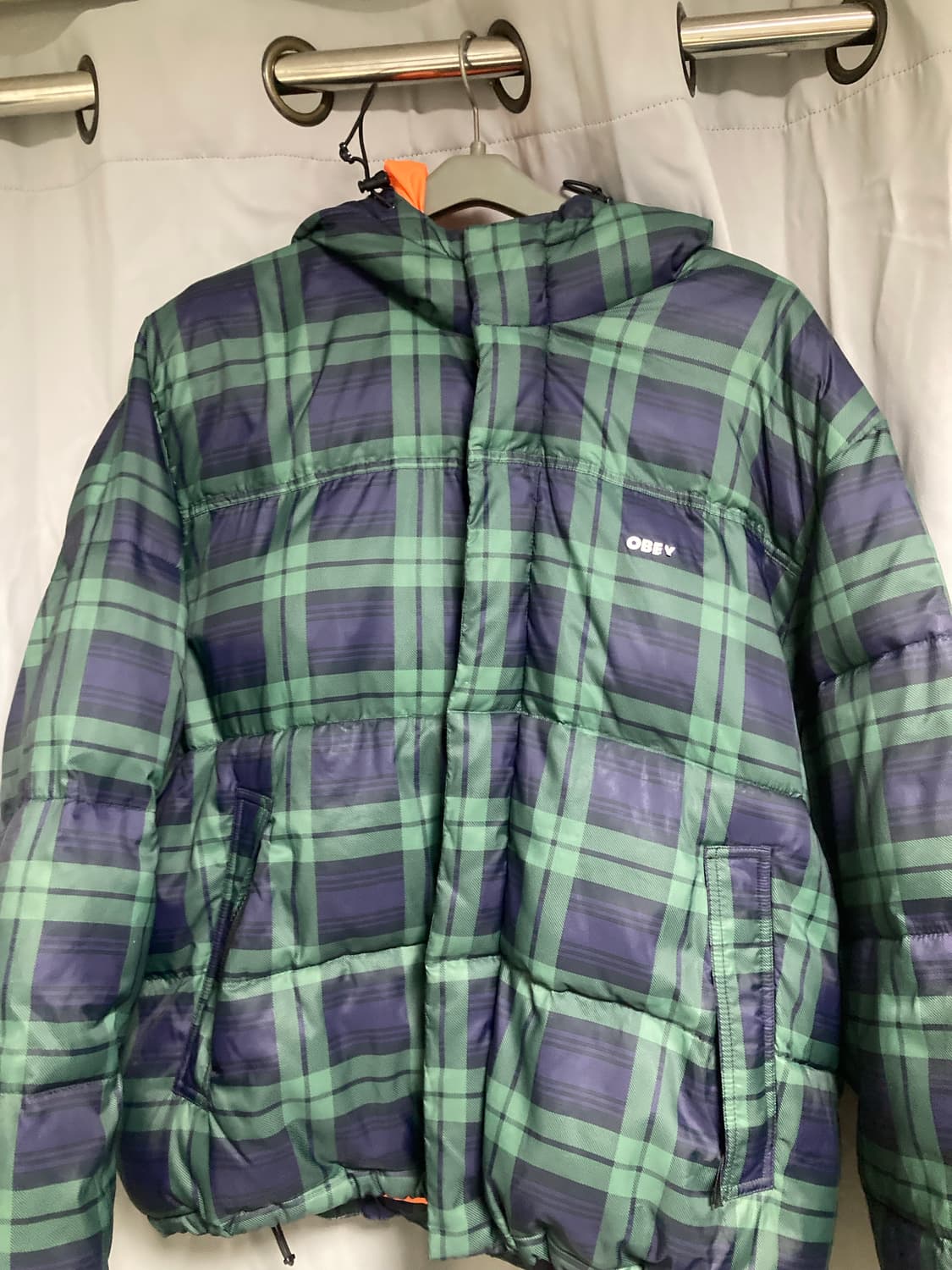 Obey 체크 패딩 상품이미지1