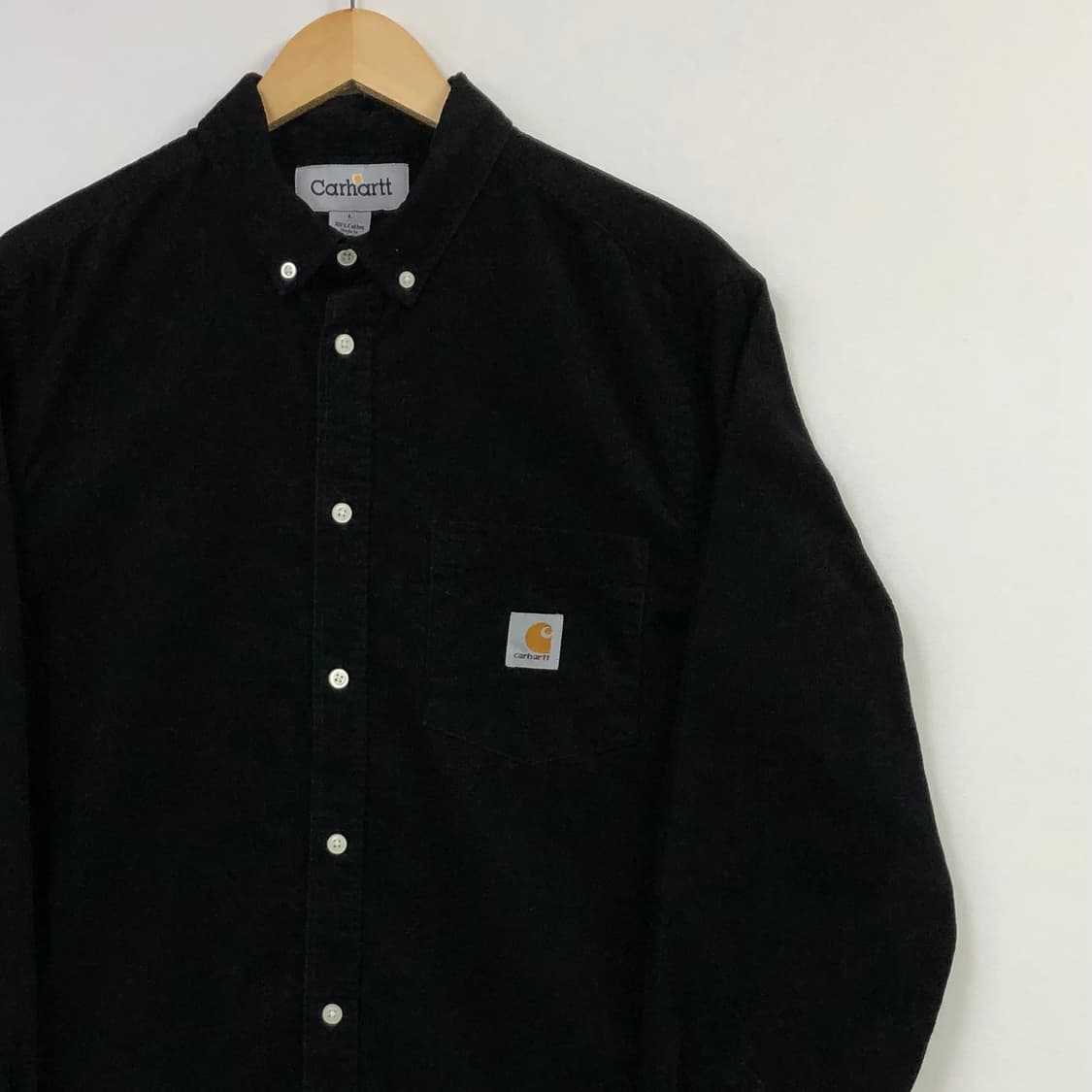 L 칼하트 블랙 코듀로이 셔츠 상품이미지1
