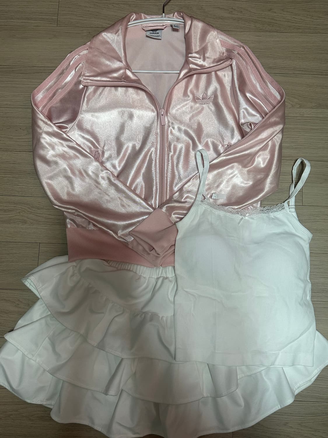 (셋업) 아디다스 샌디핑크 트랙탑 져지 트랙자켓 m 셋업 상품이미지1