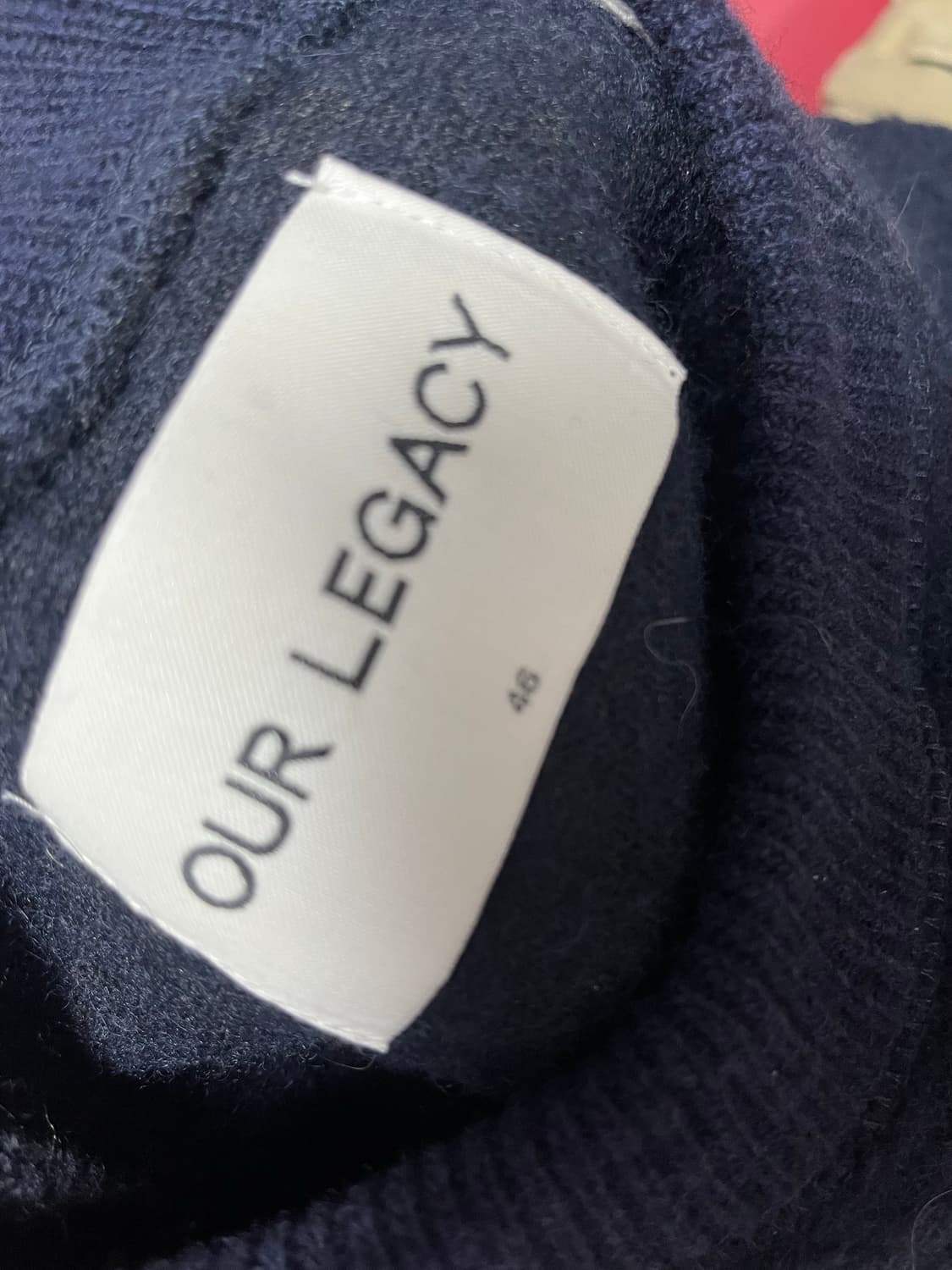 아웨레가시 네이비 울 니트 스웨터 상품이미지2