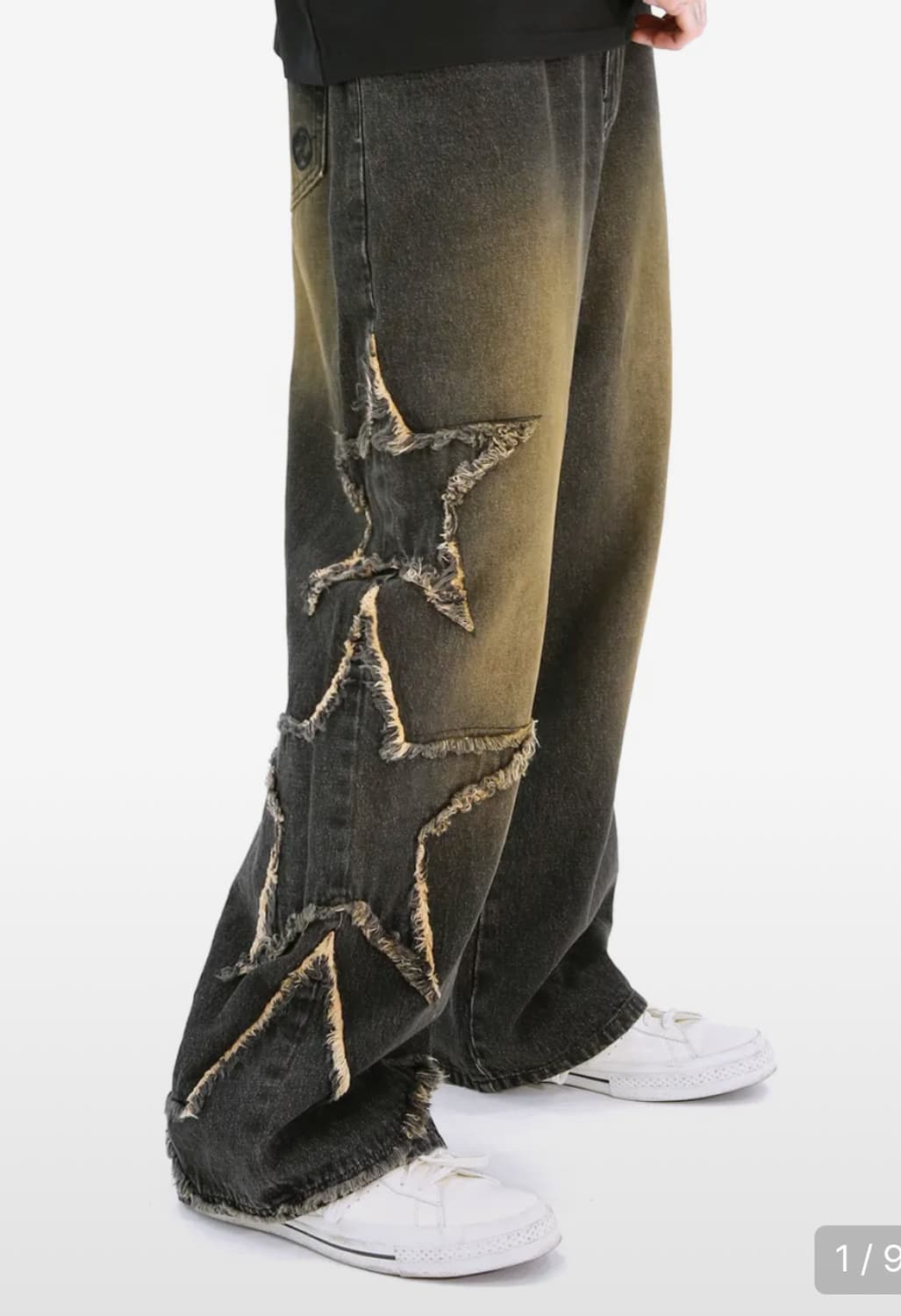 엑스톤즈 스타 데미지 빈티지 워싱 데님 상품이미지1