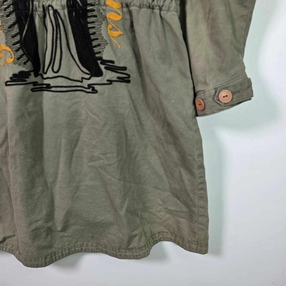 빈티지 마리아 자수 오버핏 피쉬테일 야상 상품이미지8