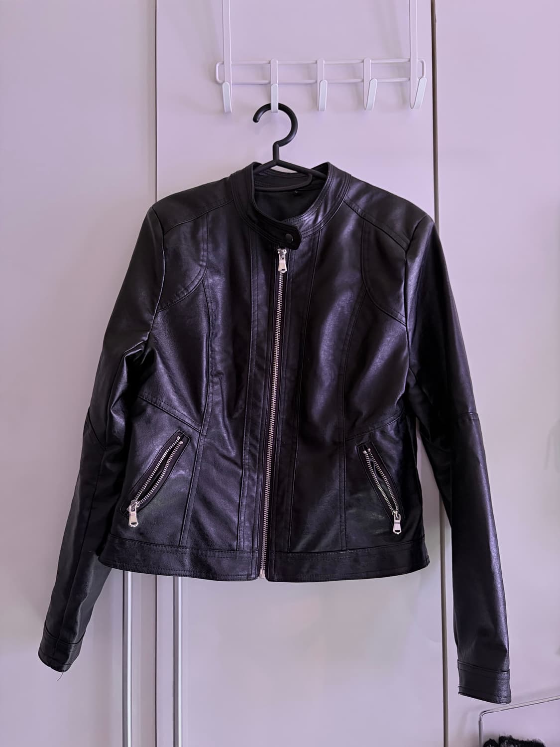 차이나넥 슬림핏 라이더자켓 (착샷o) 상태최상 상품이미지4