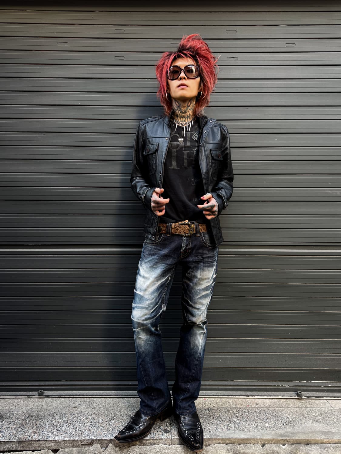 Tornado Mart – Heavy Washed Boot-cut Den 상품이미지8