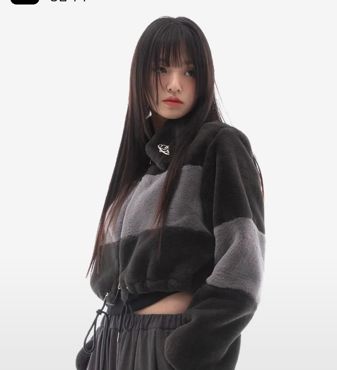 플리즈마스페어 크롭 투웨이 집업 플리스자켓 Free 상품이미지4