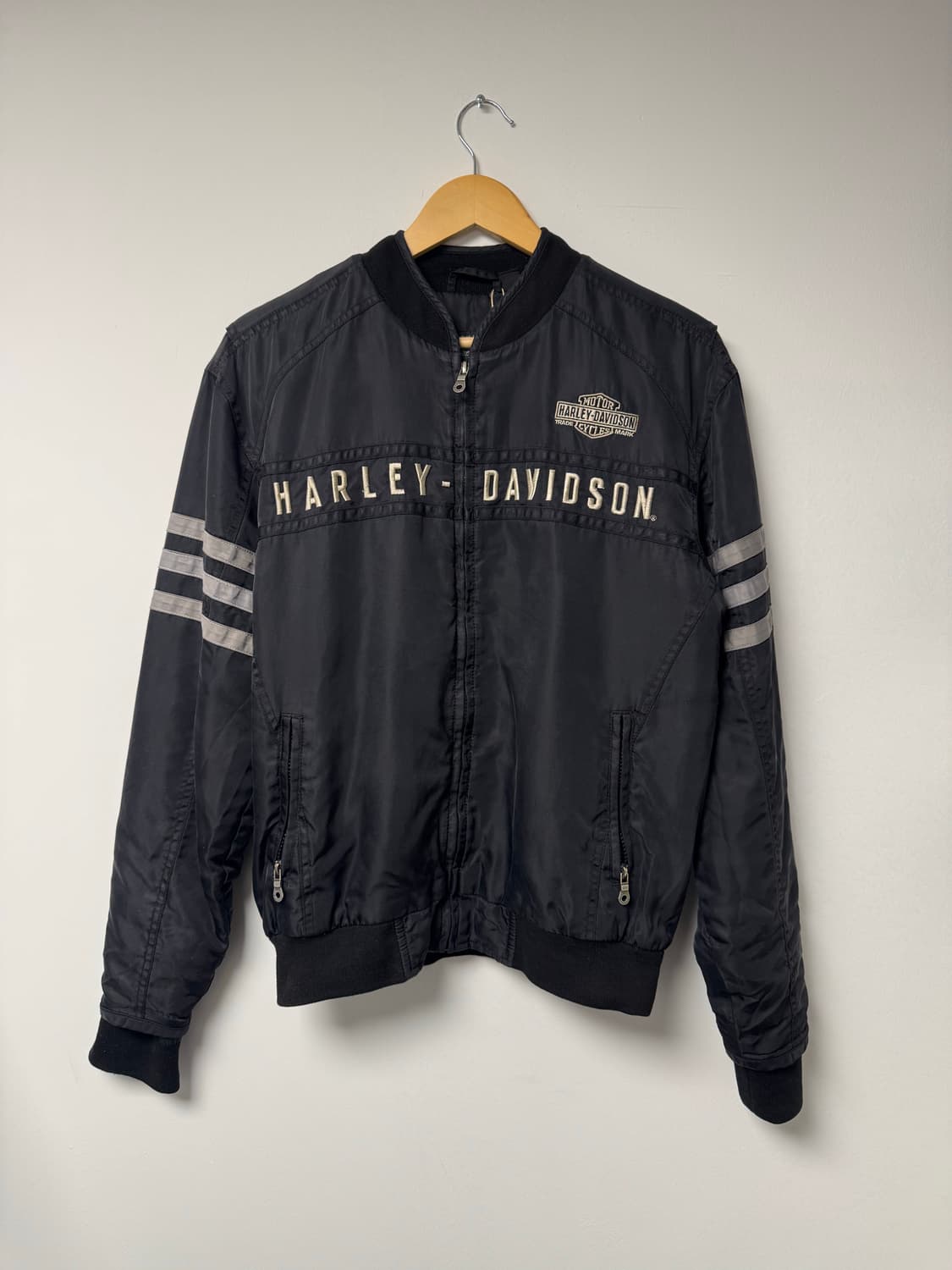 할리데이비슨 나일론 모터사이클 봄버 바시티 자켓 점퍼 S 상품이미지1
