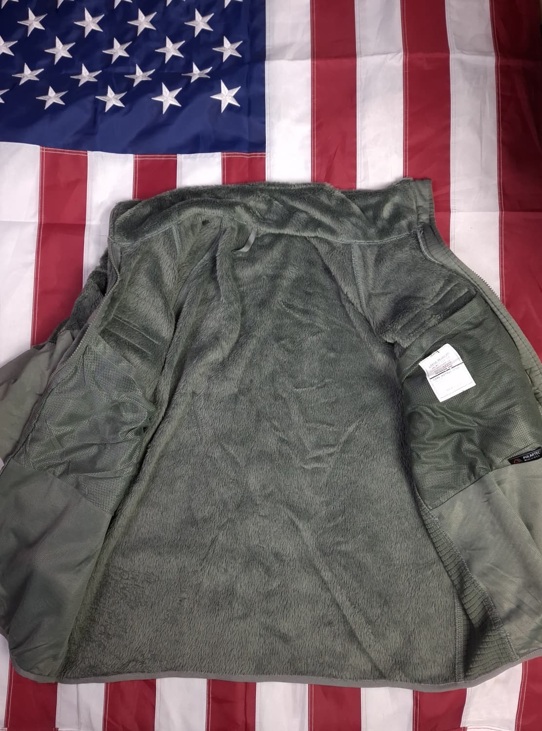 새제품 오리지날 미군 지급용 ACU 폴라텍 플리스 자켓 상품이미지6