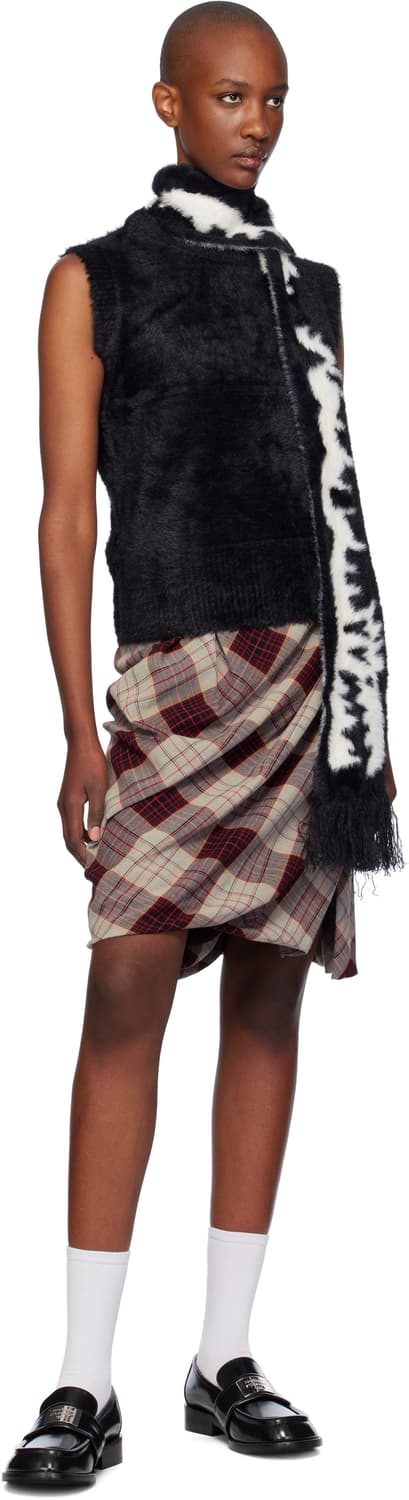 [M]찰스 제프리 러버보이 FLUFFY 머플러 베스트/블랙 상품이미지5