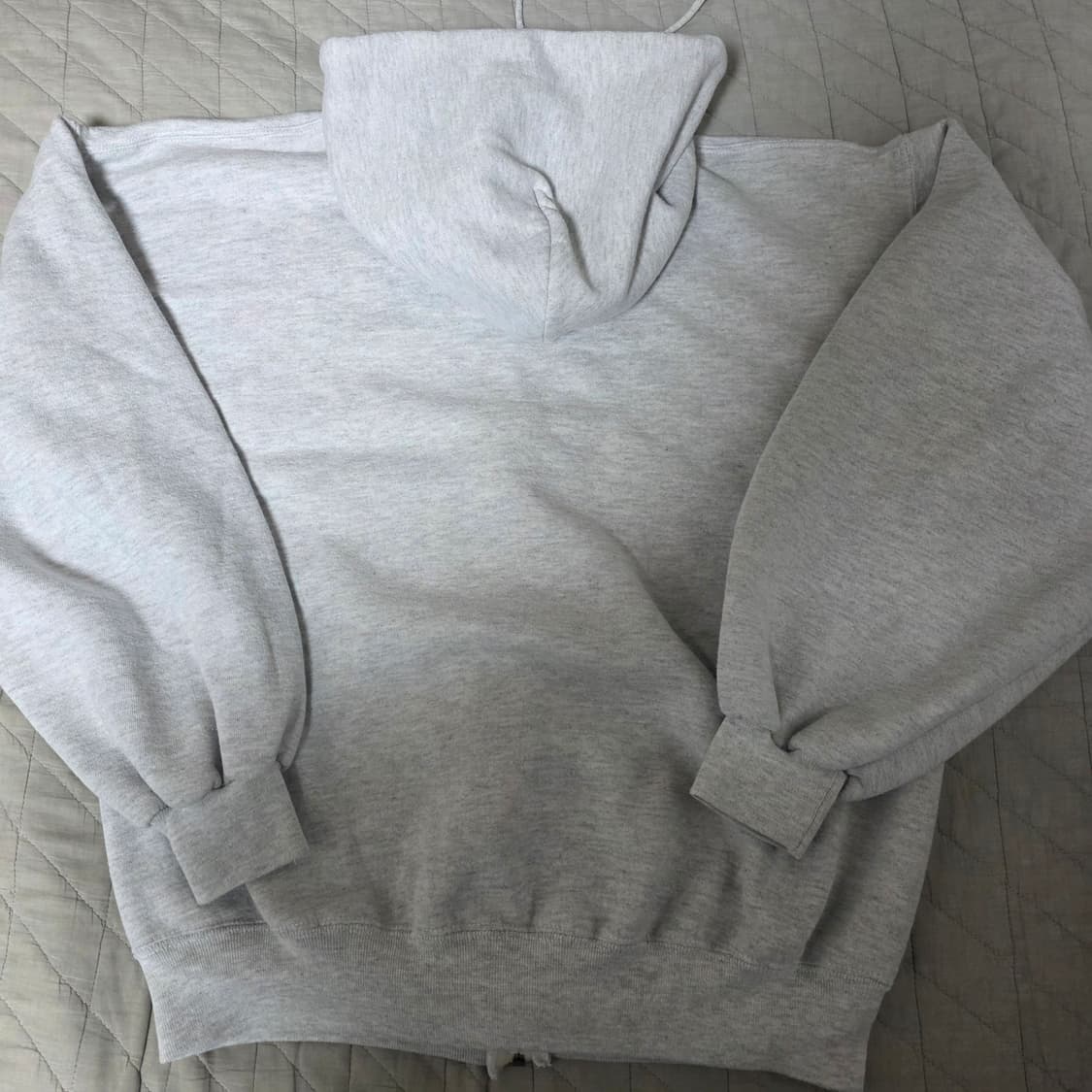 [L] 90s 러셀 애슬레틱 후드집업 라이트 그레이 굿컨디션 상품이미지4