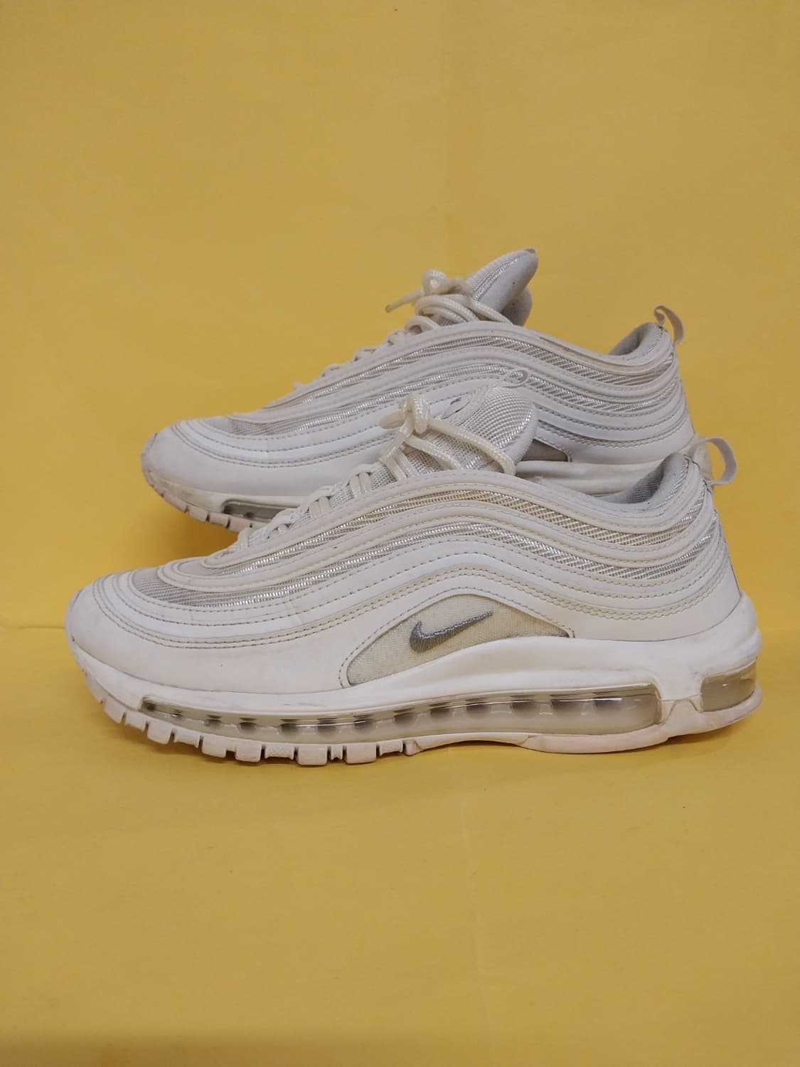 남성 나이키 에어맥스 97 트리플화이트 운동화 (255) 상품이미지1