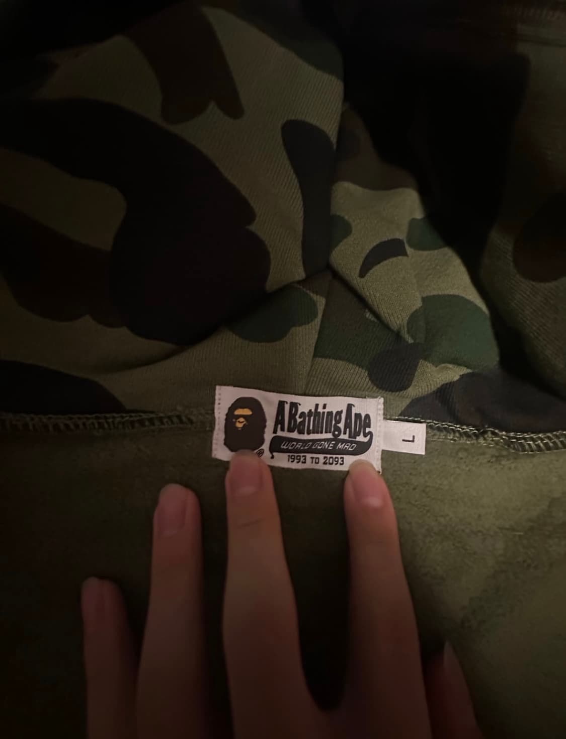 베이프 샤크후드 그린 상품이미지4