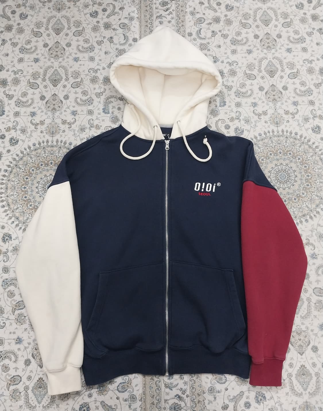 OiOi 오아이오아이 컬러 블록 후드집업 F 상품이미지1