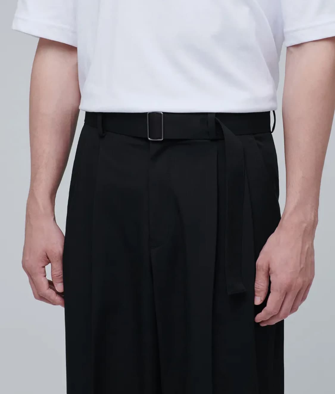 벨티드 와이드 슬랙스 새상품 (수트 셋업) 상품이미지3