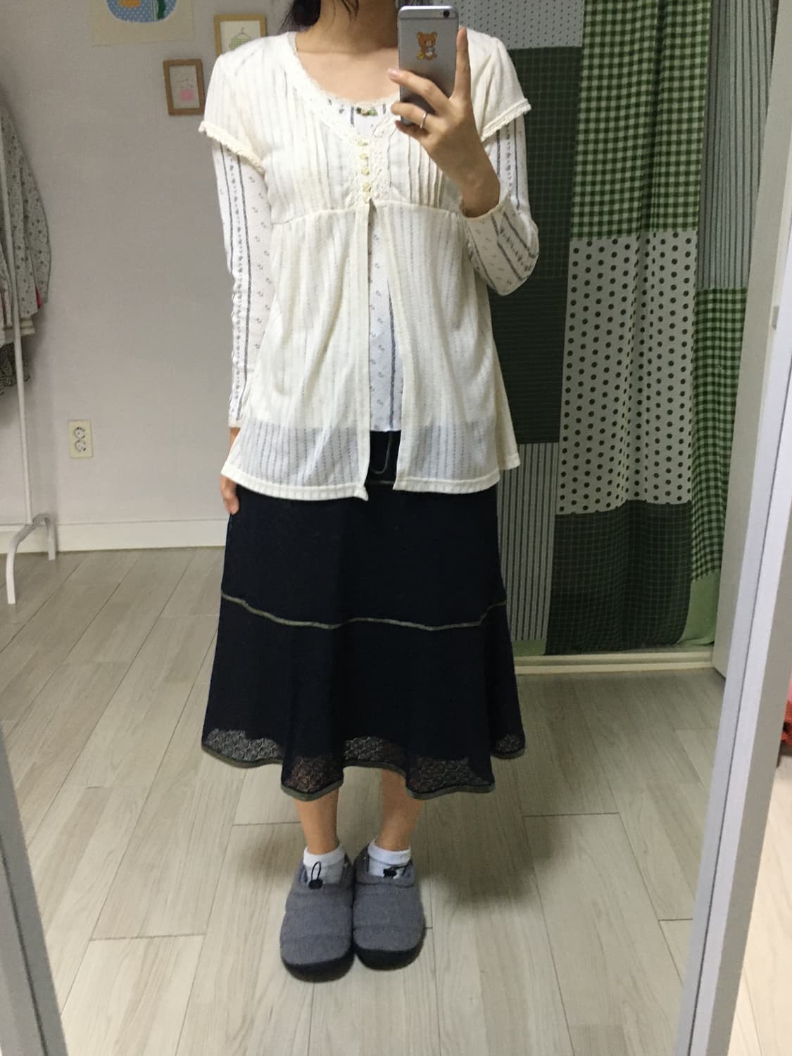 아이보리 반소매 니트  상품이미지8