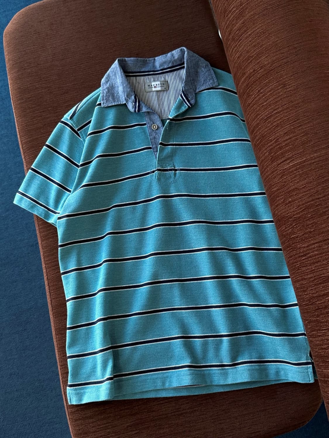 Cotton stripe pique shirt 상품이미지7