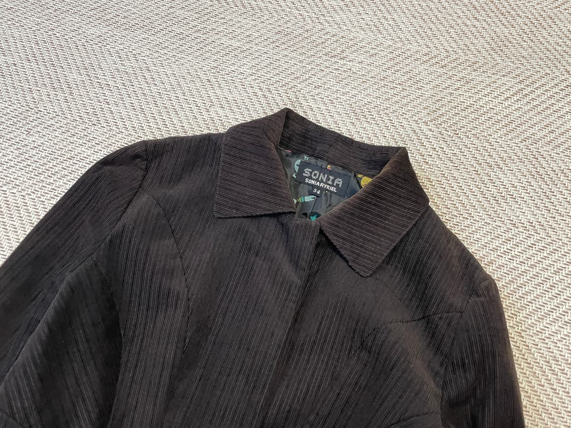 소니아 리키엘 코듀로이 브라운 자켓 J03680 상품이미지3