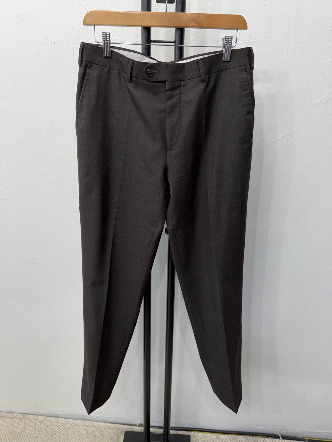 정품) 수트서플라이 브라운 남성 자켓 하의 셋업 100/32 상품이미지8