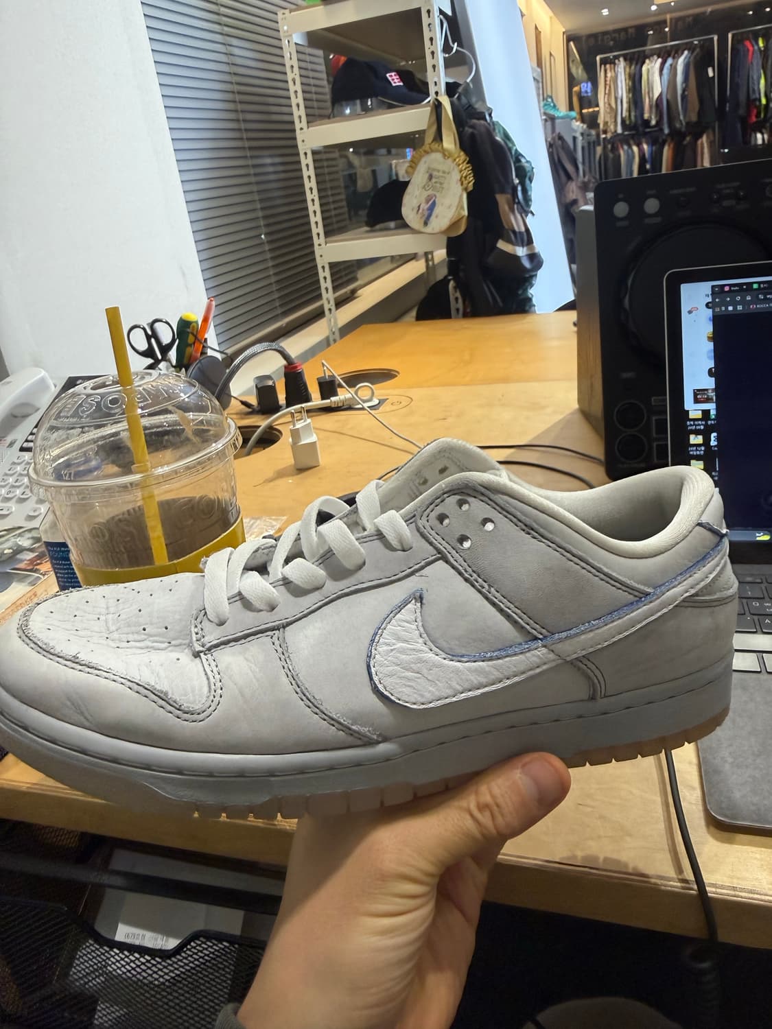 덩크 울프그레이 플래티넘 화이트 285  상품이미지1