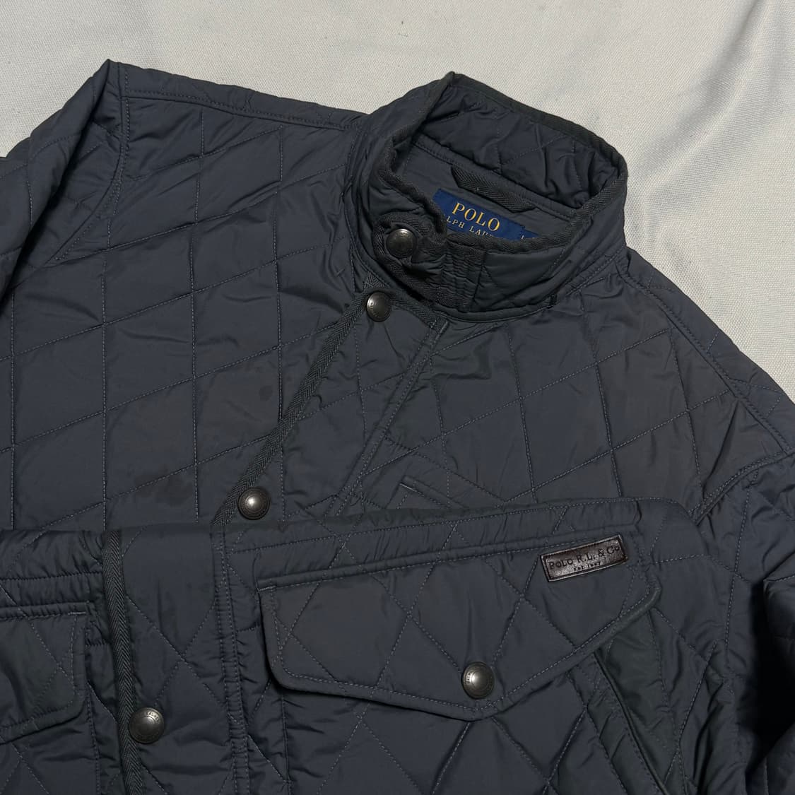 L 폴로랄프로렌 그레이 퀄팅 자켓 상품이미지1