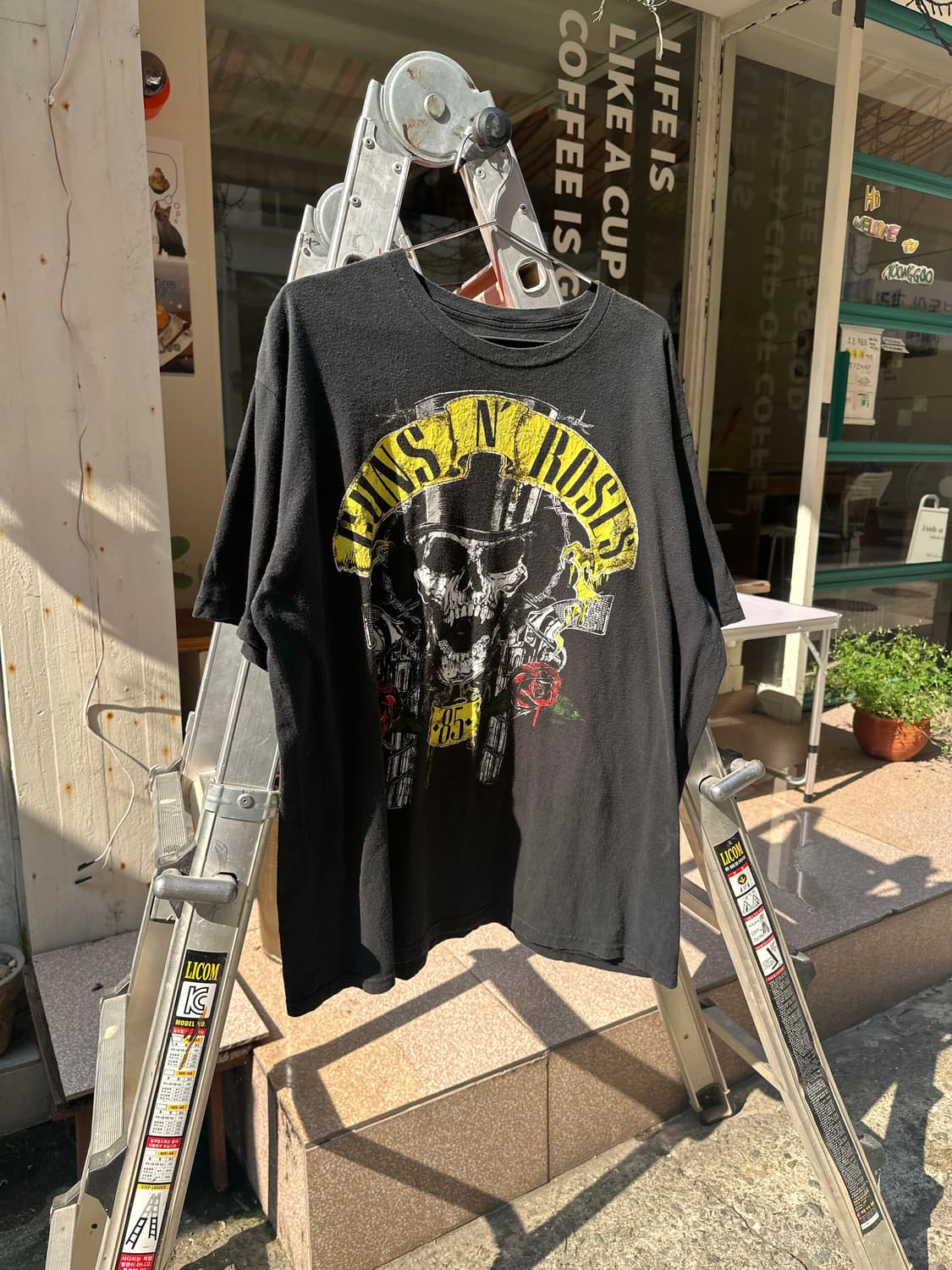 Guns N Roses 85 logo retrofit T-shirt 상품이미지1