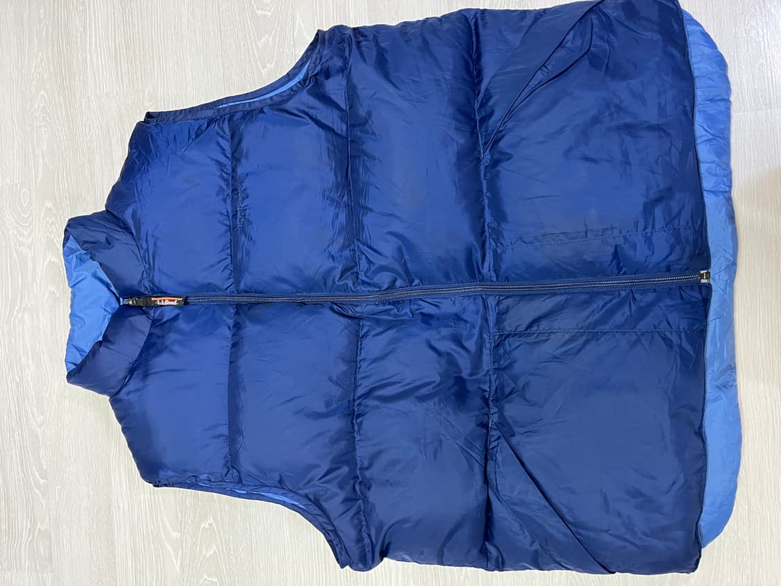 엘엘빈 구스다운 양면패딩조끼XL 상품이미지1