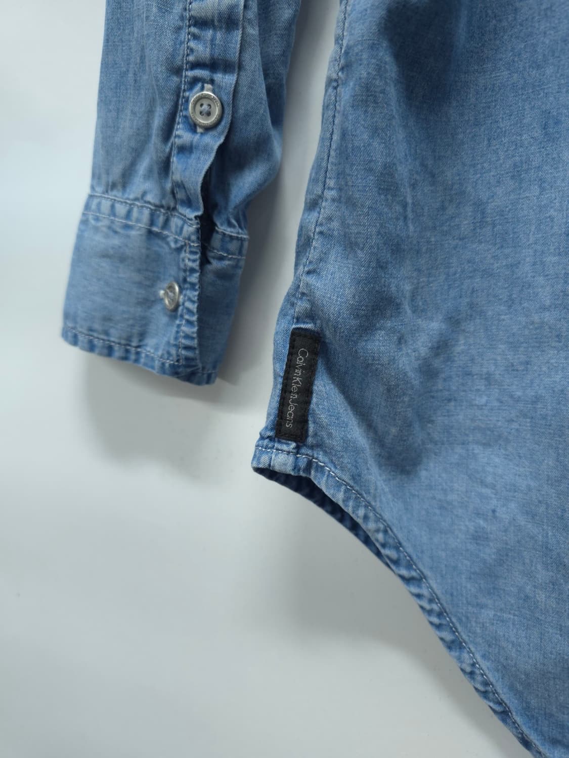 캘빈클라인 진 여성용 샴브레이 연청 셔츠(55~55반) 상품이미지8