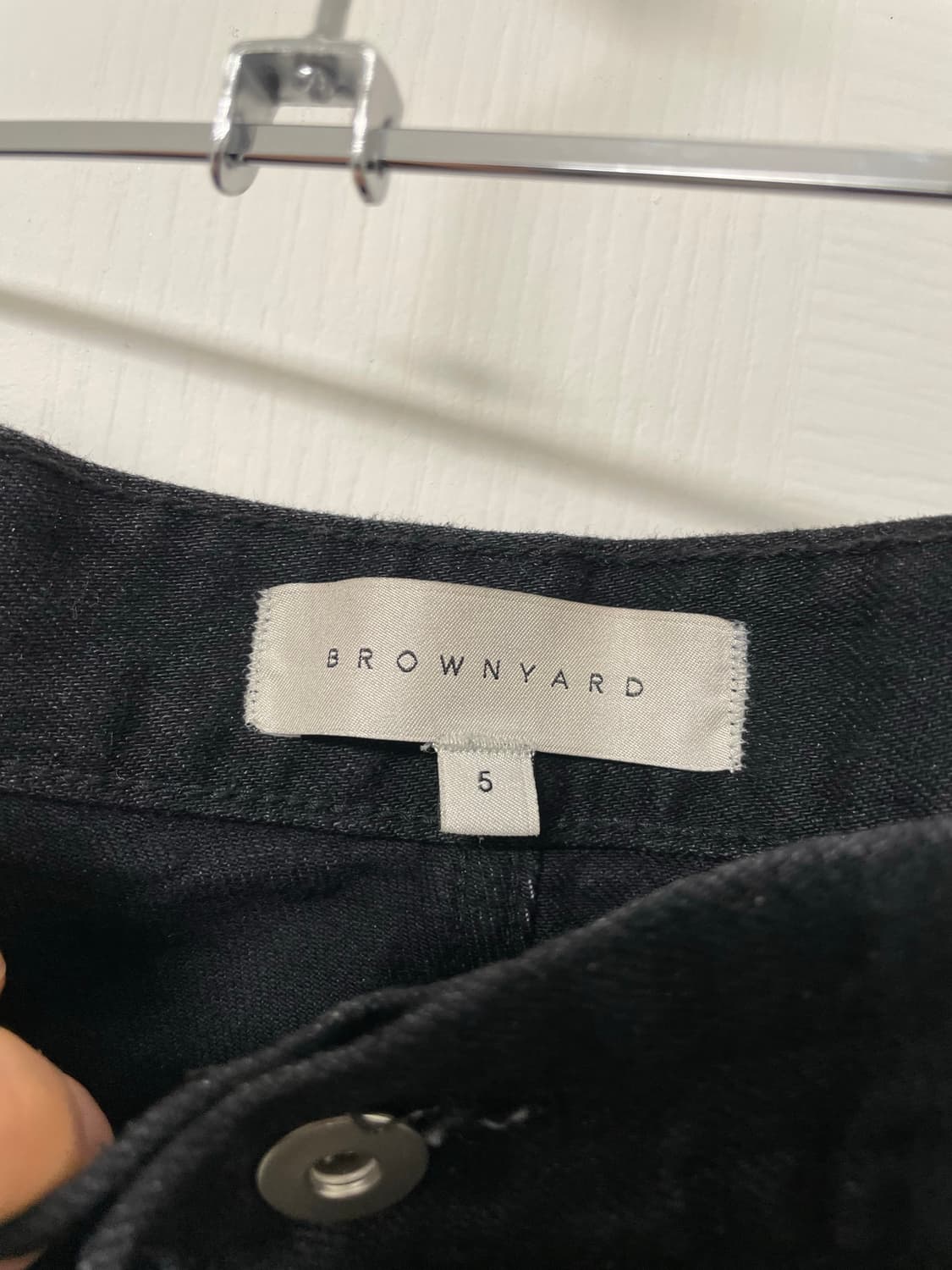 브라운야드 블랙 데님 팬츠 5 사이즈 새상품급 상품이미지4