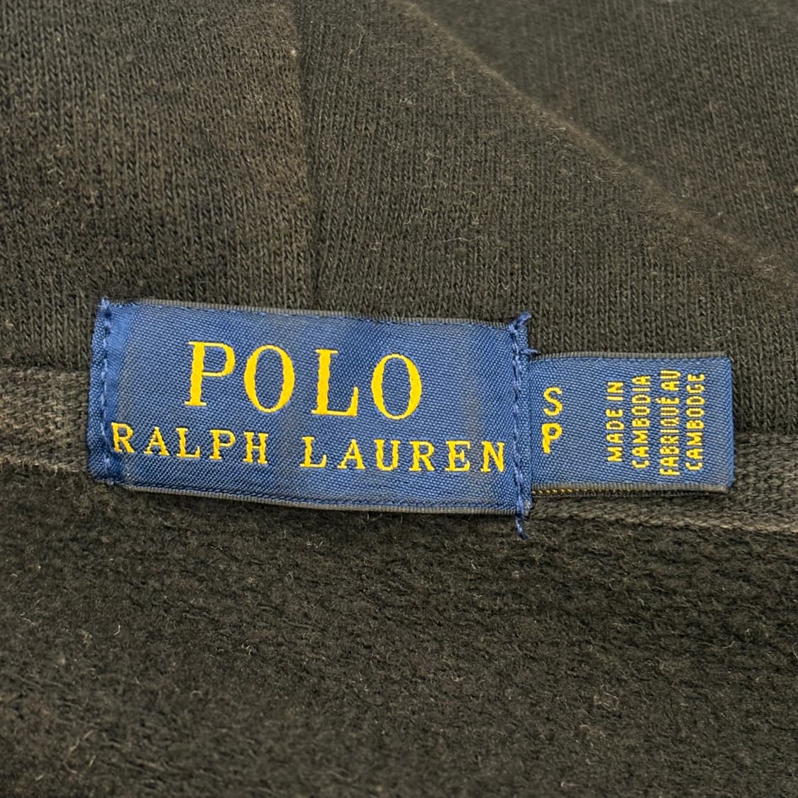 S 폴로랄프로렌 블랙 기모 후드집업 상품이미지4