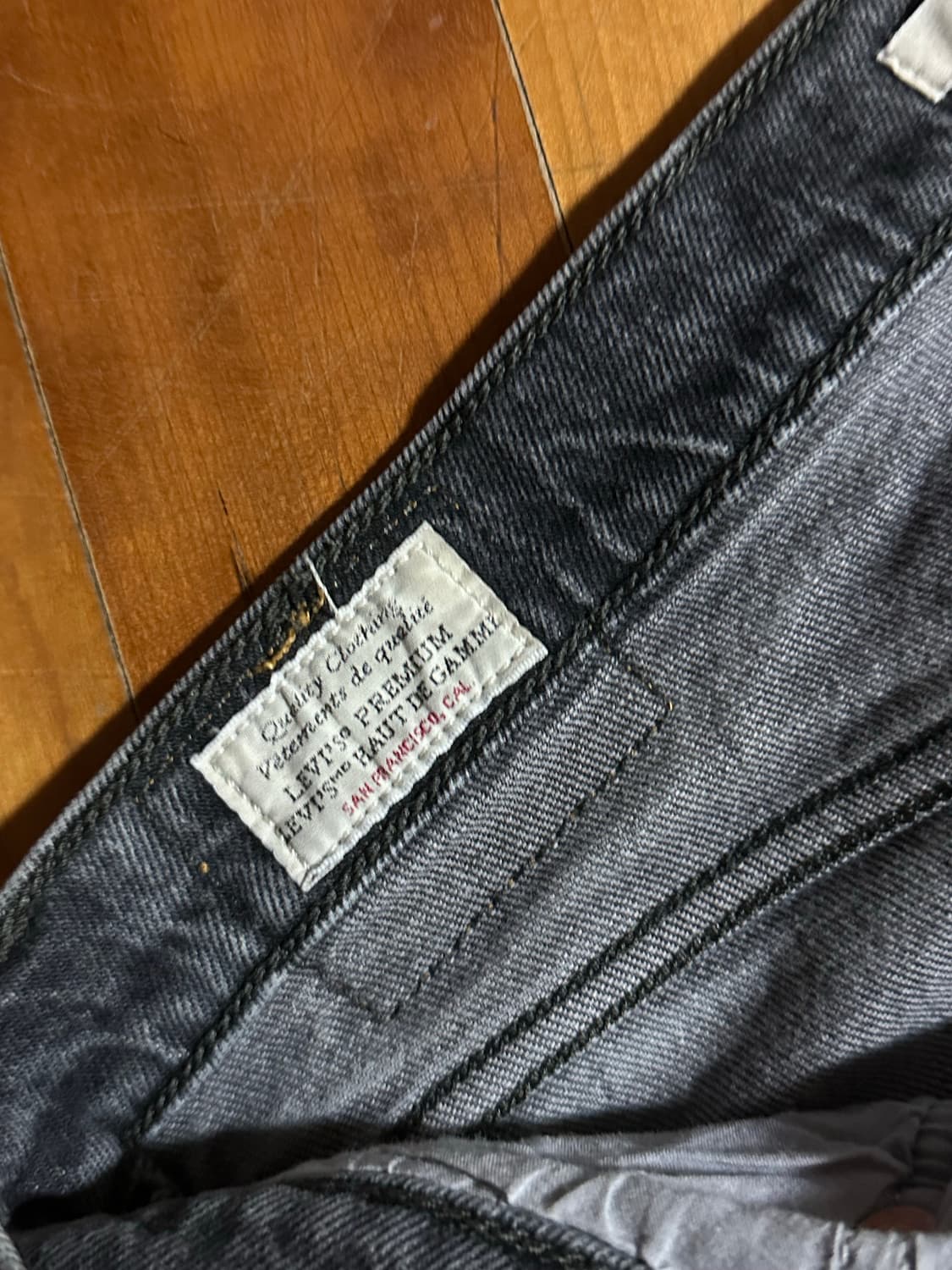 리바이스 빅E 스트레이트 흑청데님 30 상품이미지3