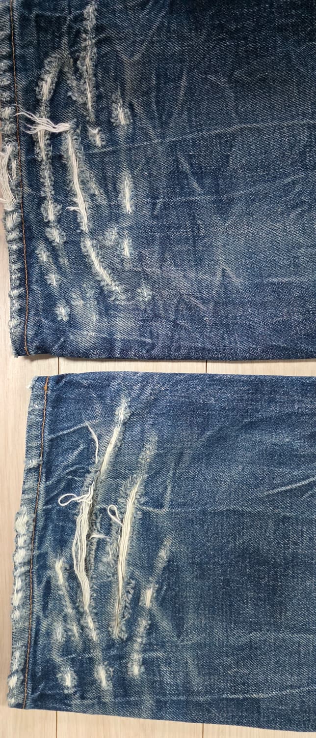 셀린느 커트 셀비지 디스 90S 데님진 30 새제품!! 상품이미지7