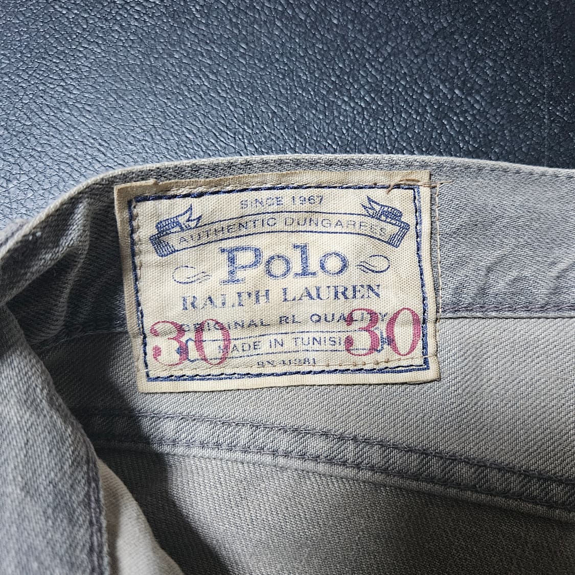 30/30 폴로 디스트레스드 그레이 진 데님 청바지 덩가리 설리반 슬림 상품이미지8