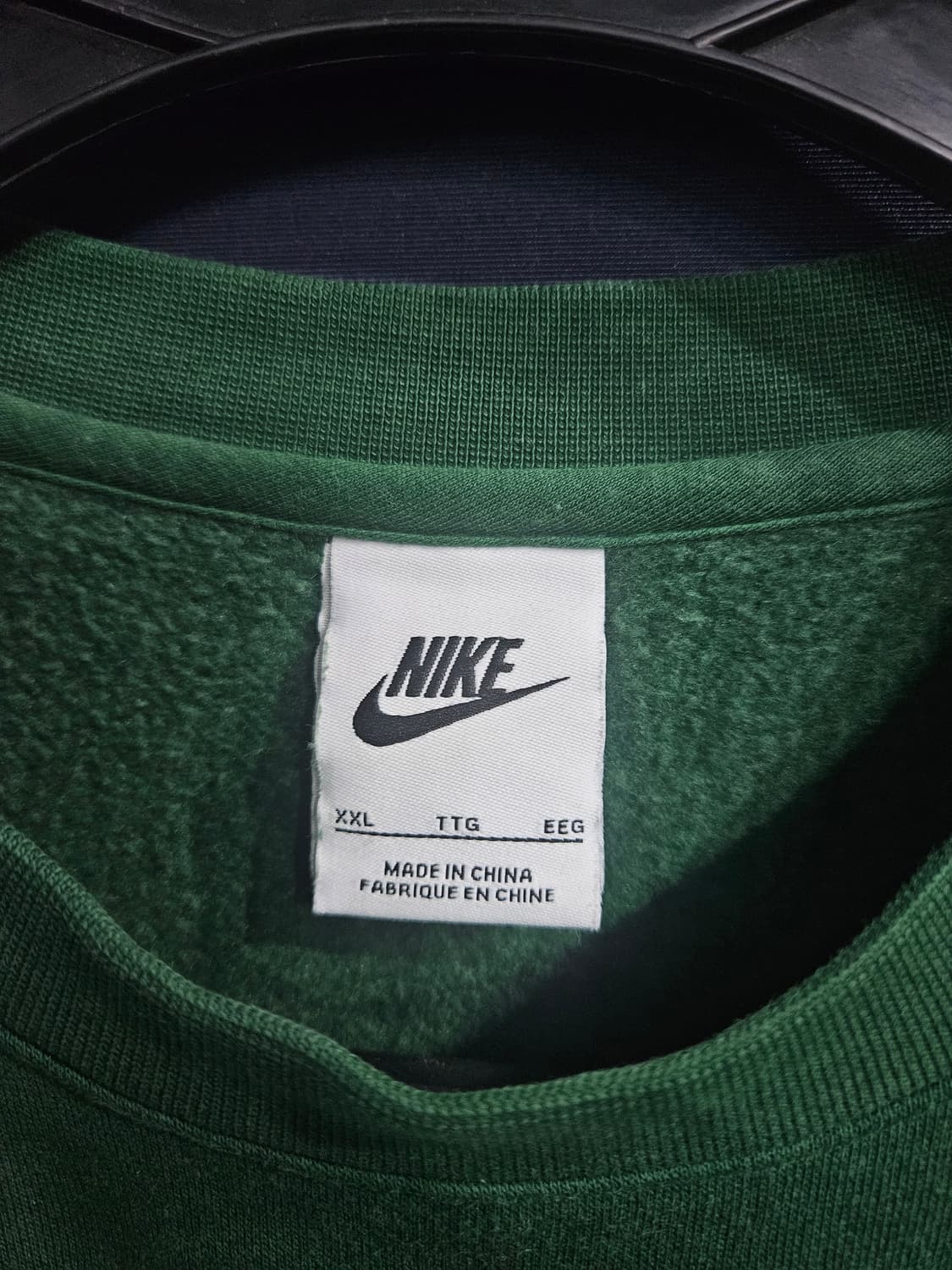 나이키 자수로고 그린 남성 105~110 기모 맨투맨  상품이미지3