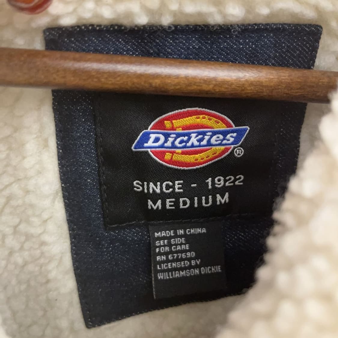 디키즈 캐주얼 레트로 빈티지 쉐르파 양털 데님 자켓 M C09451 상품이미지5