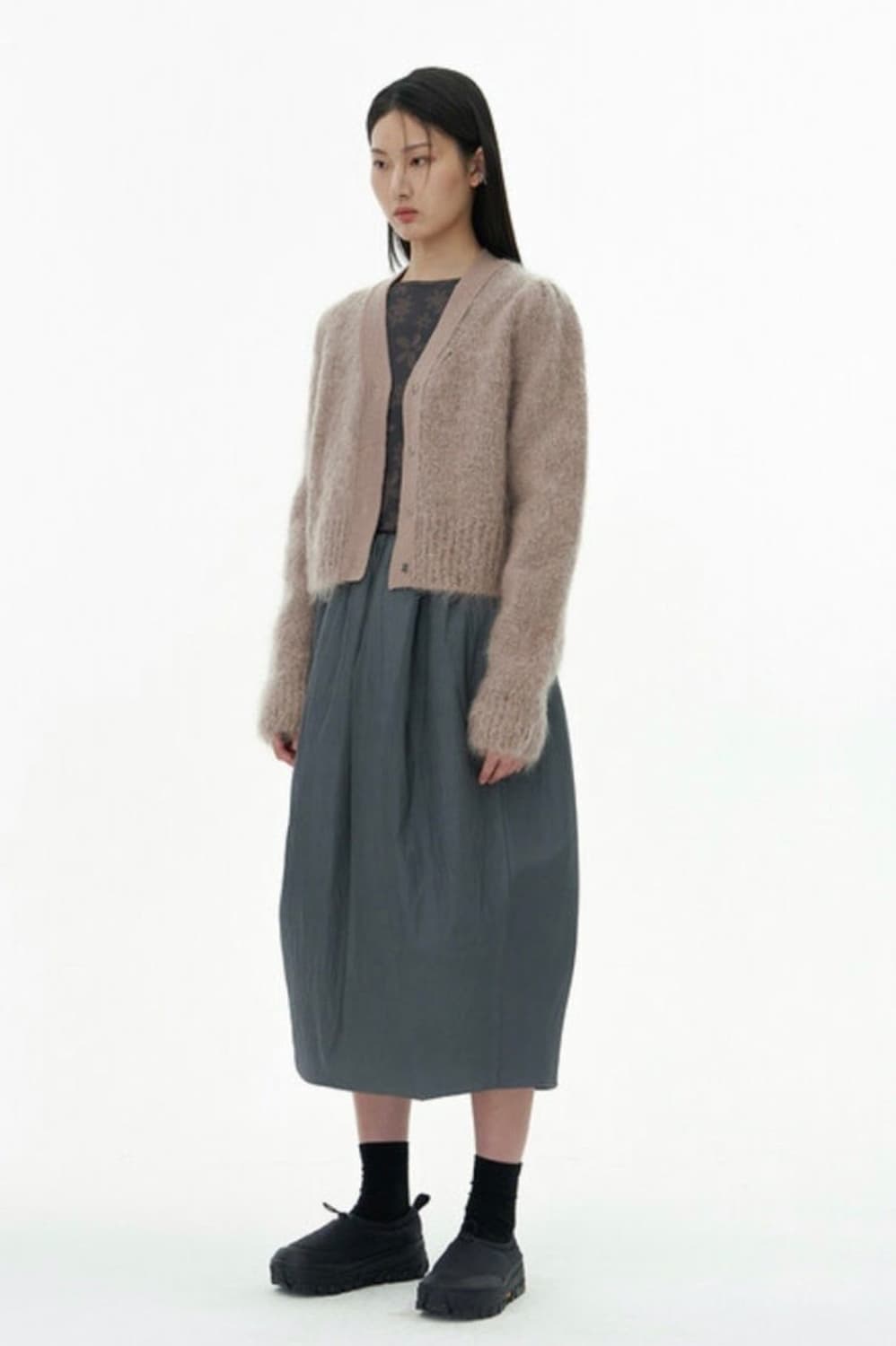 [Amomento] 아모멘토 그랜마 가디건 -핑크 상품이미지3