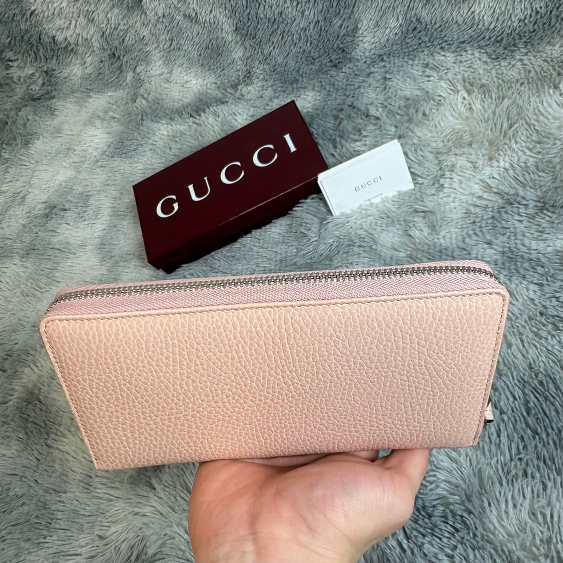 구찌 마몽 지퍼 장지갑 핑크 새상품 상품이미지4