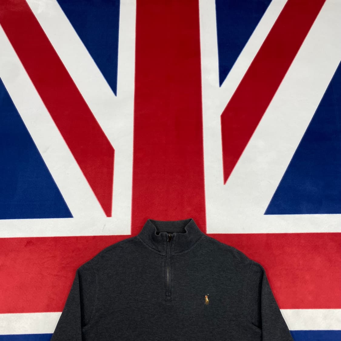 폴로 반집업 맨투맨 S 실측 M  상품이미지2