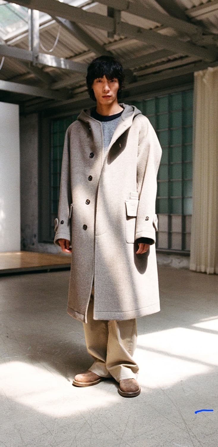 홀리선 25FW 울 후드 코트 상품이미지1