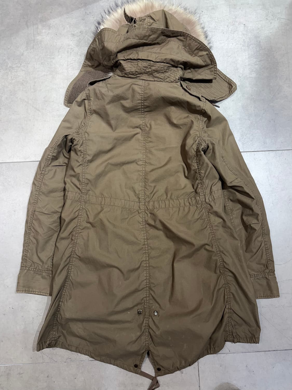 g.o.a 고아 하이넥 후리스 개파카 야상 상품이미지7