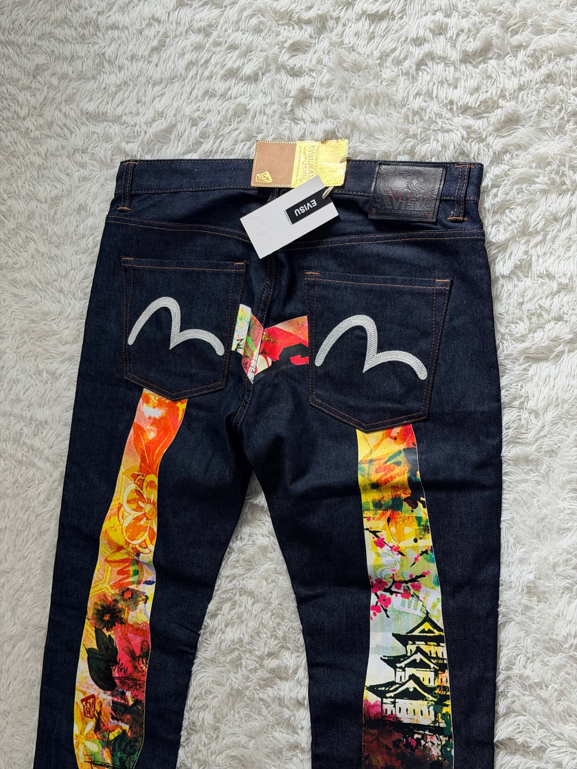 에비수(EVISU) NO.5 프라이빗 스탁 럭셔리 그래픽 데님 팬츠 상품이미지1