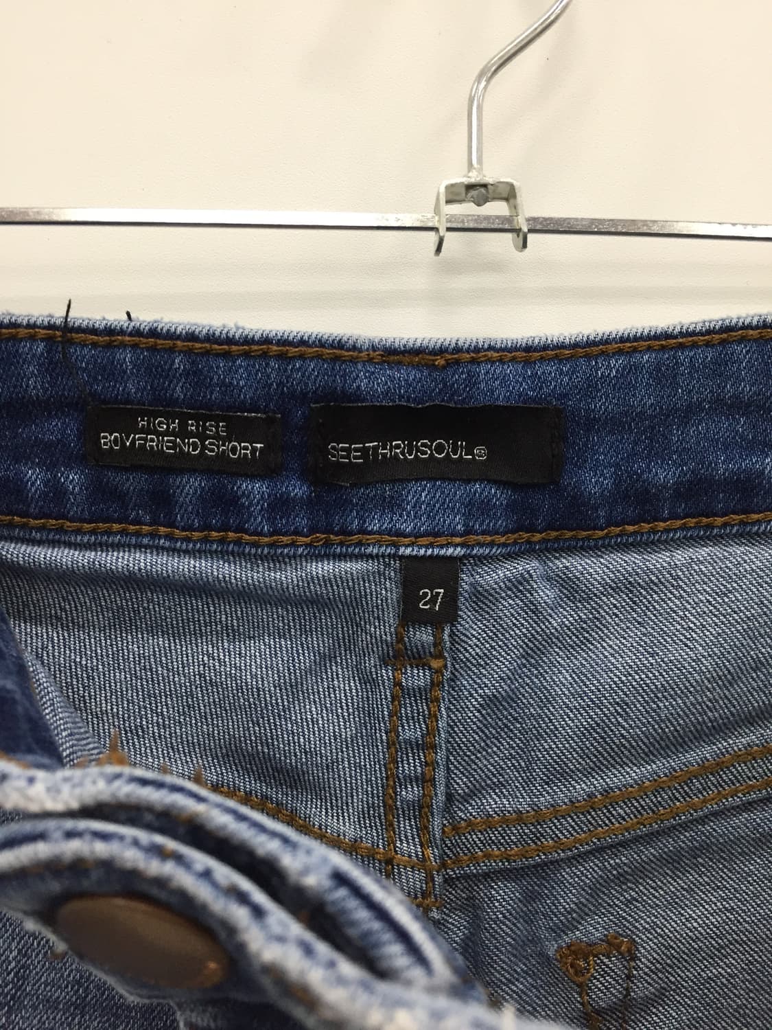 Vintage 'See Thru Soul' Denim Shorts 상품이미지5