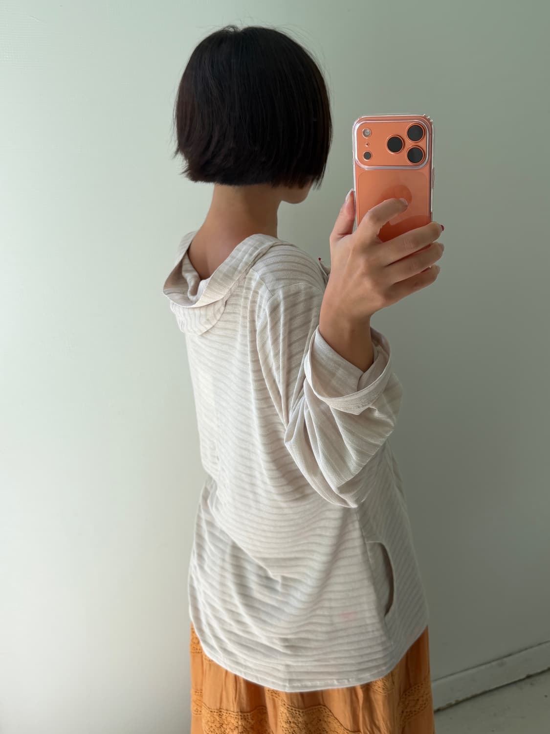 일본빈티지 모리 브로치 후디가디건 상품이미지4