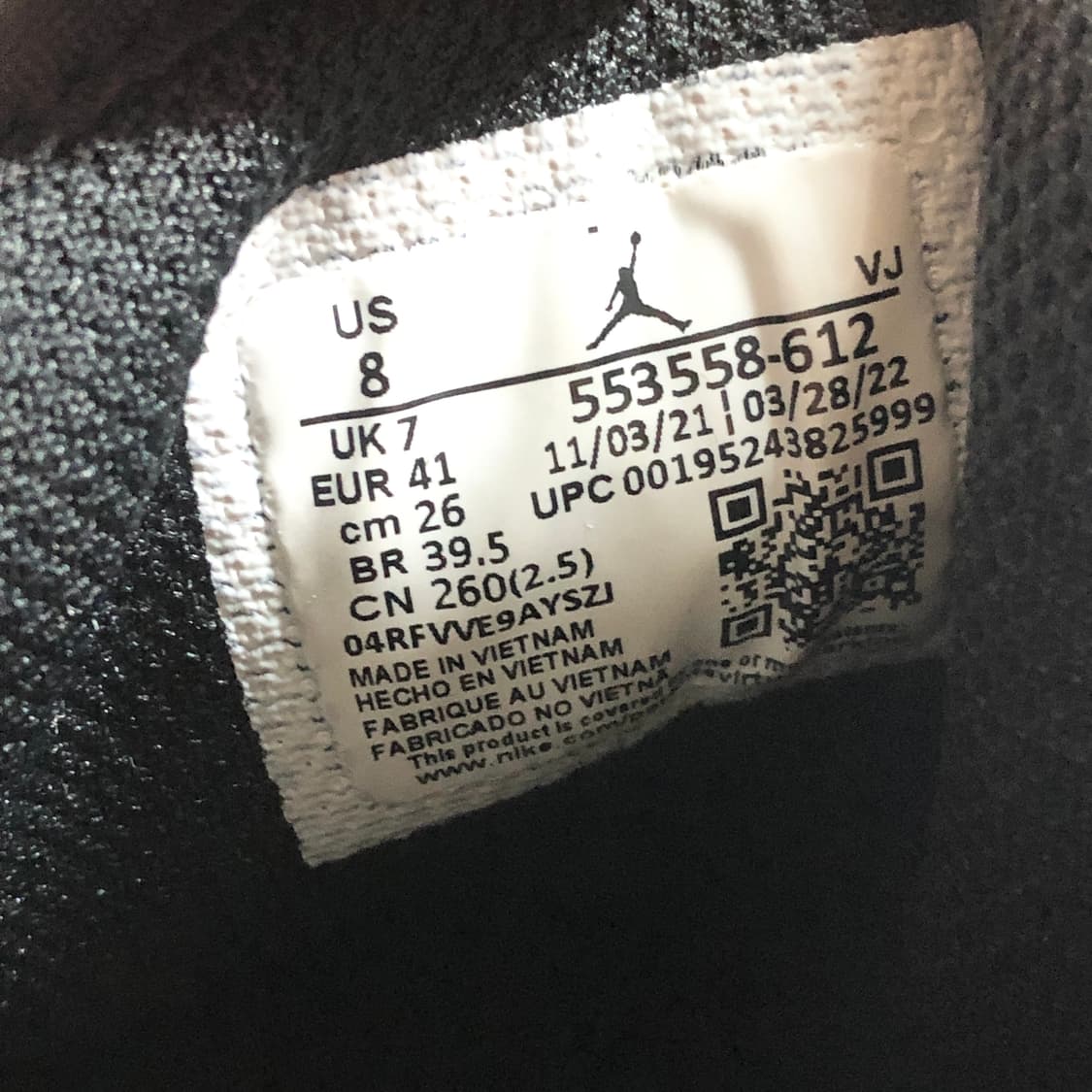 조던 1 로우 브레드토 260 상품이미지10