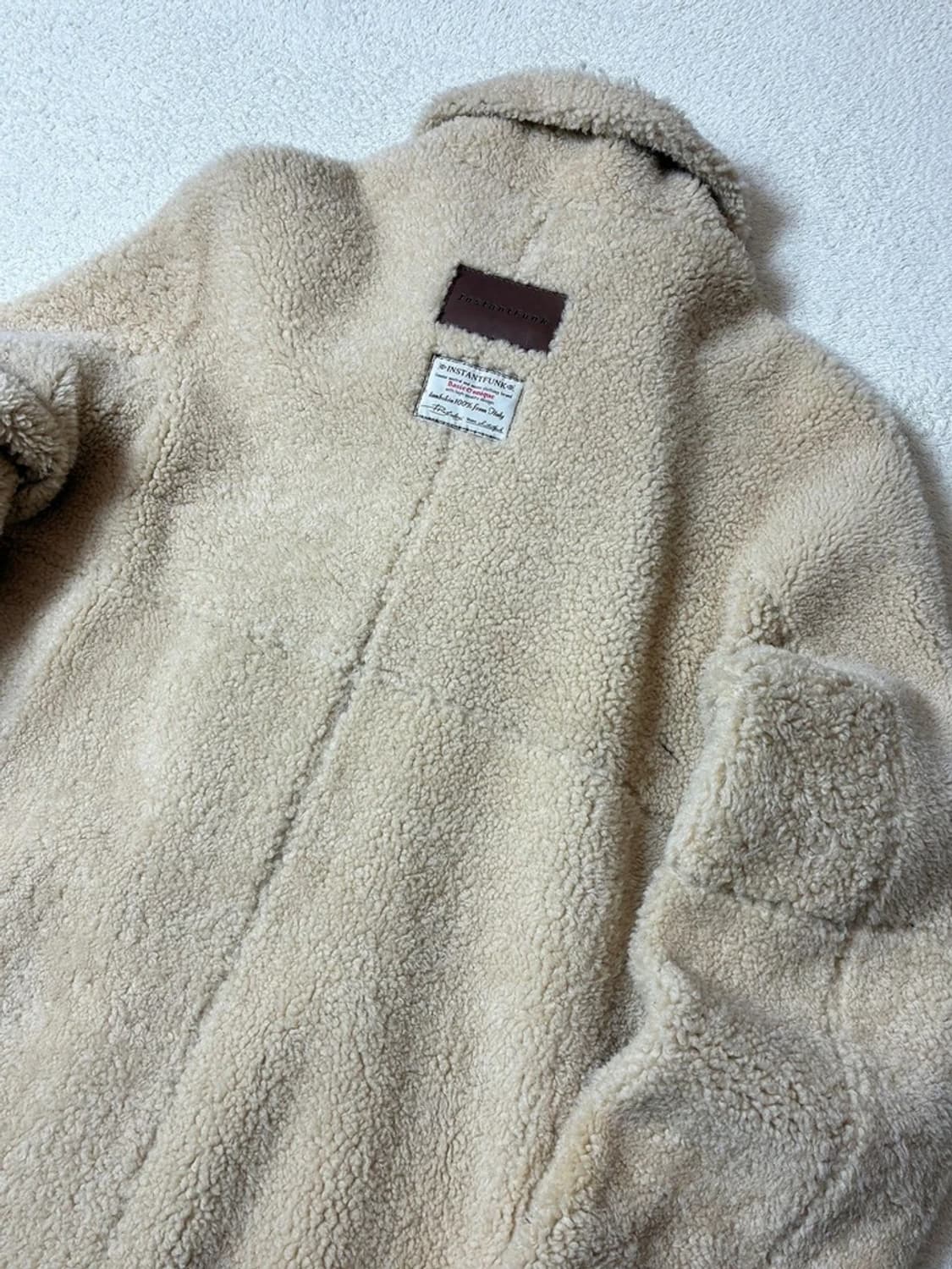 인스턴트펑크 100% 램스킨 램스울 리버시블 무스탕 코트 PN7844 상품이미지9