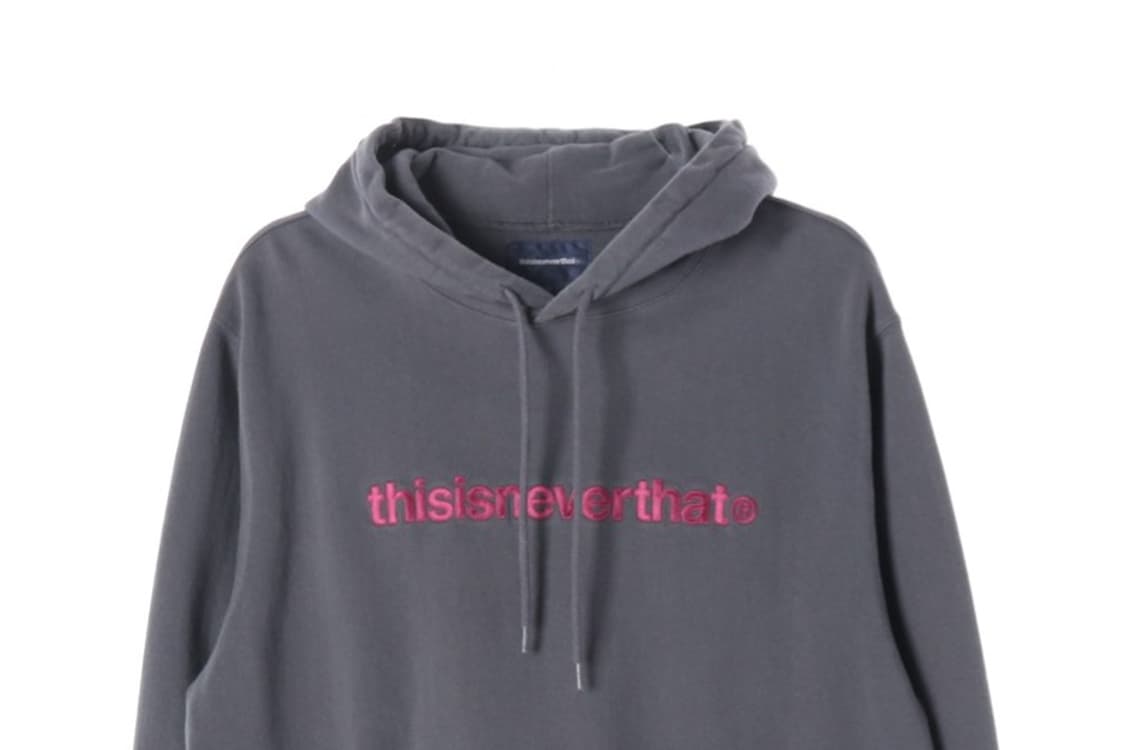 디스이즈네버댓 T-Logo 차콜 후드티 M 상품이미지3