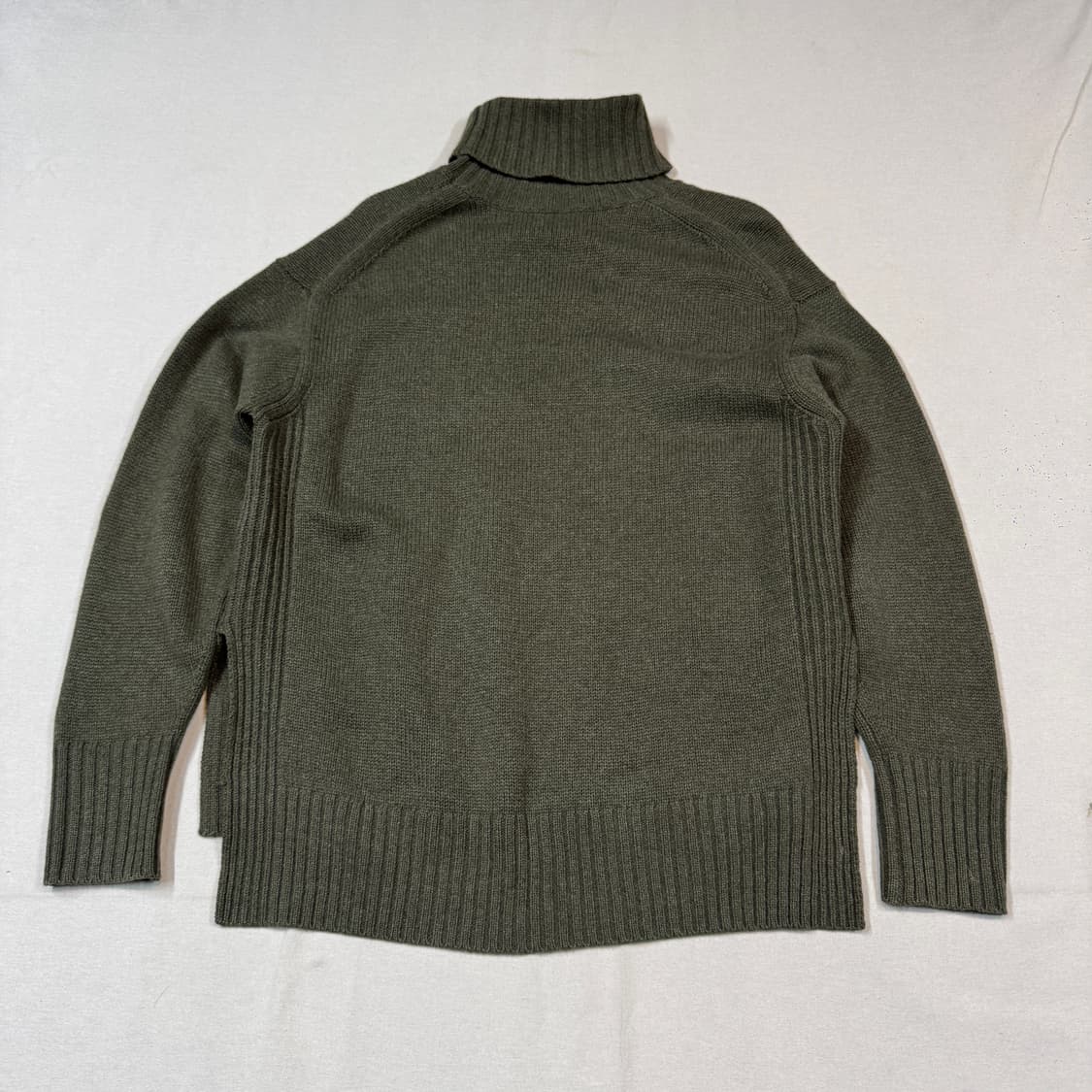 S) 폴로 랄프로렌 올리브 카키 터틀넥 니트 스웨터 울 캐시미어 상품이미지5