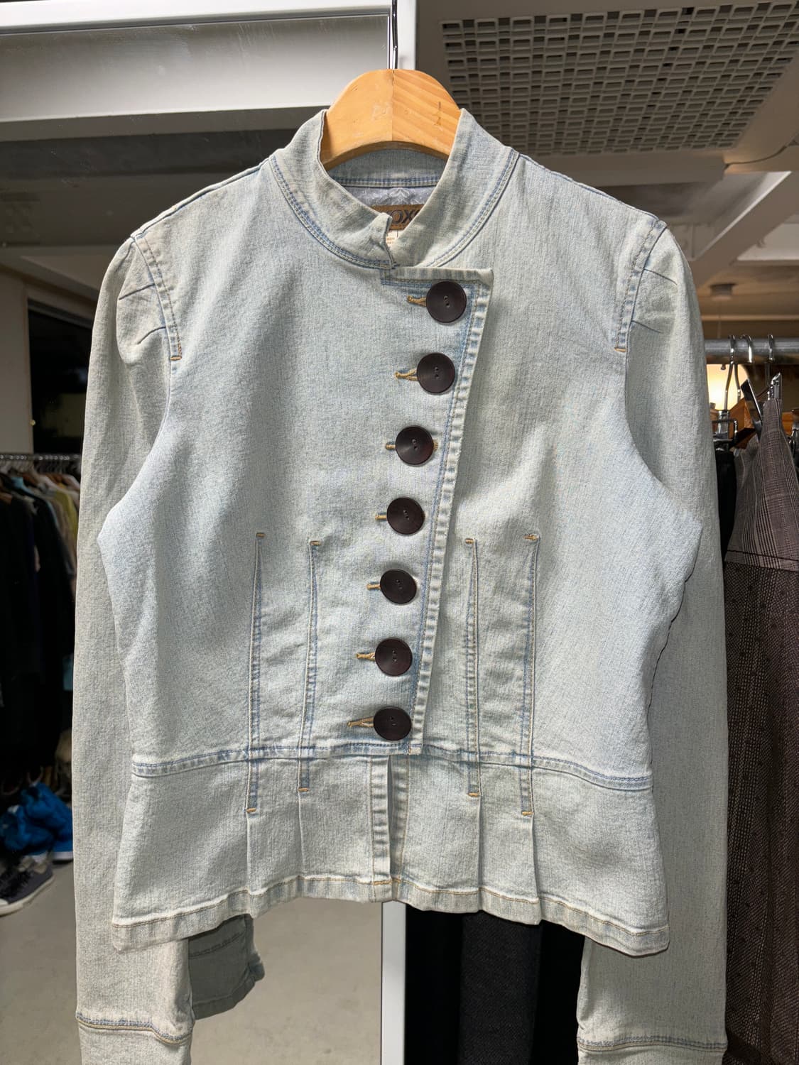 빈티지 데님 나폴레옹 자켓 상품이미지3