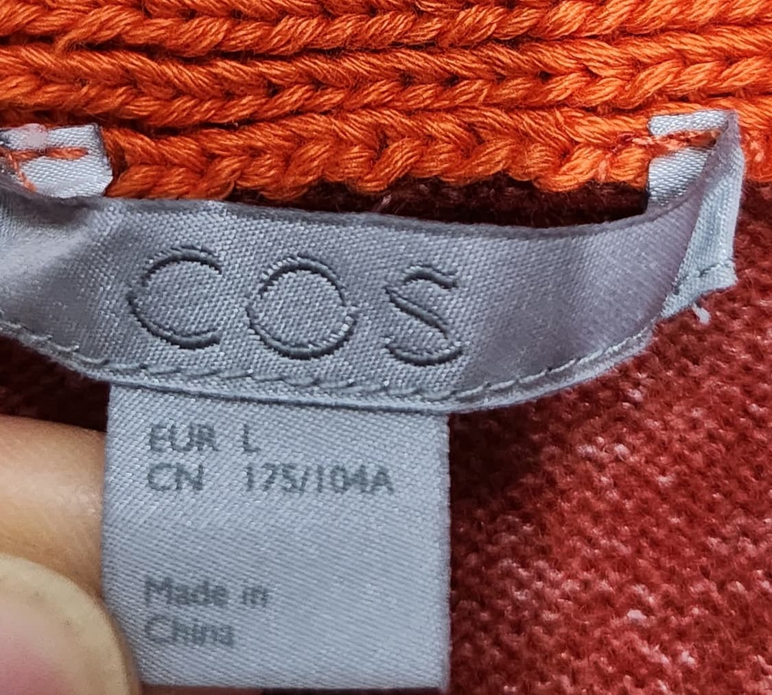 COS 코스 컬러블록 배색 니트 L 상품이미지3